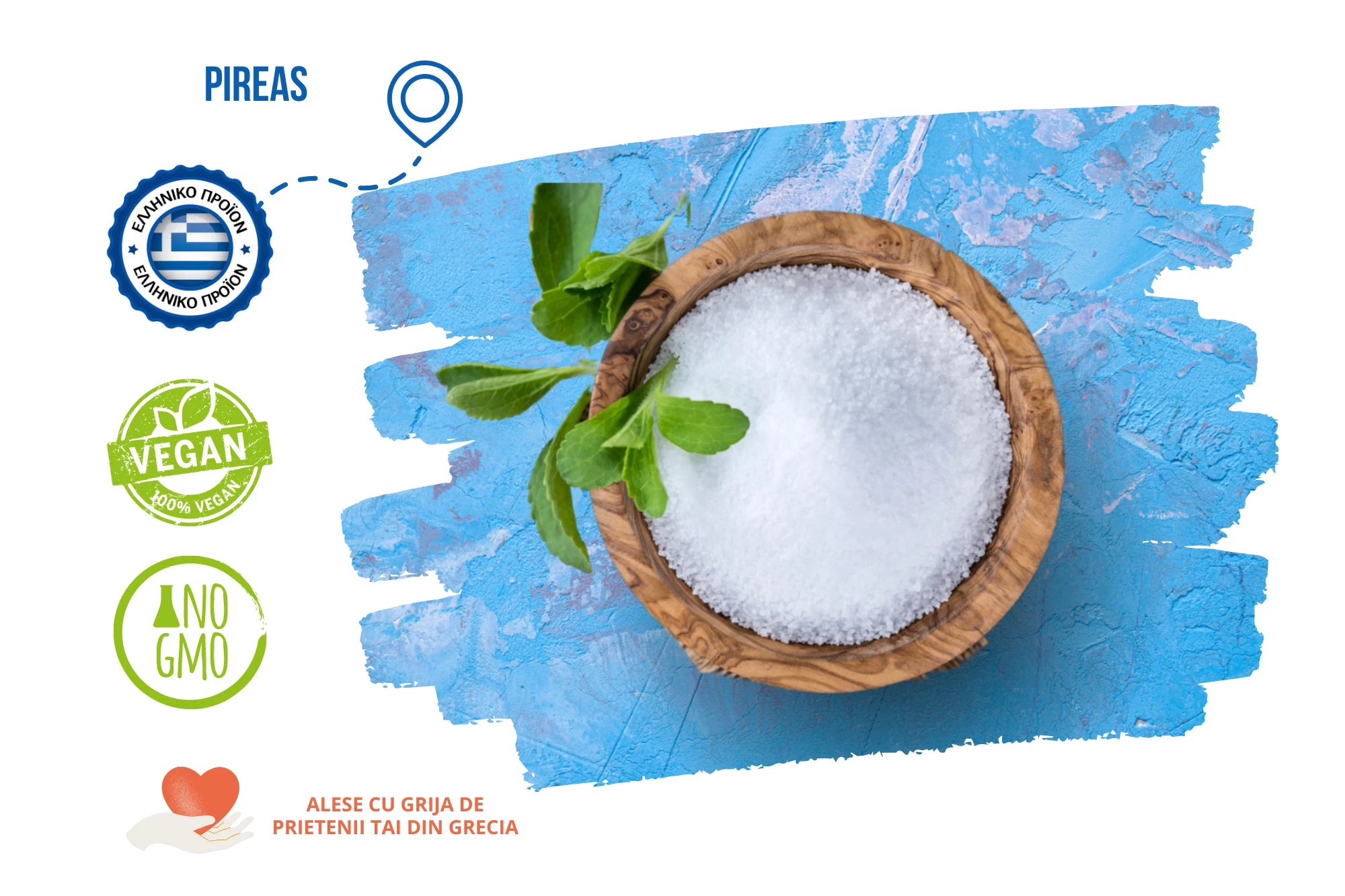 Indulcitor natural Stevia Parana - 0 calorii, 0 indice glicemic - 1kg
