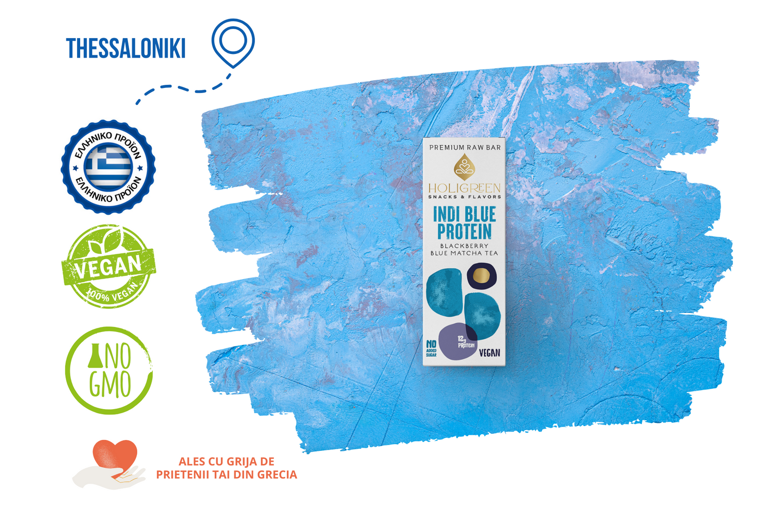 Baton Proteic - Indi Blue, 60 gr