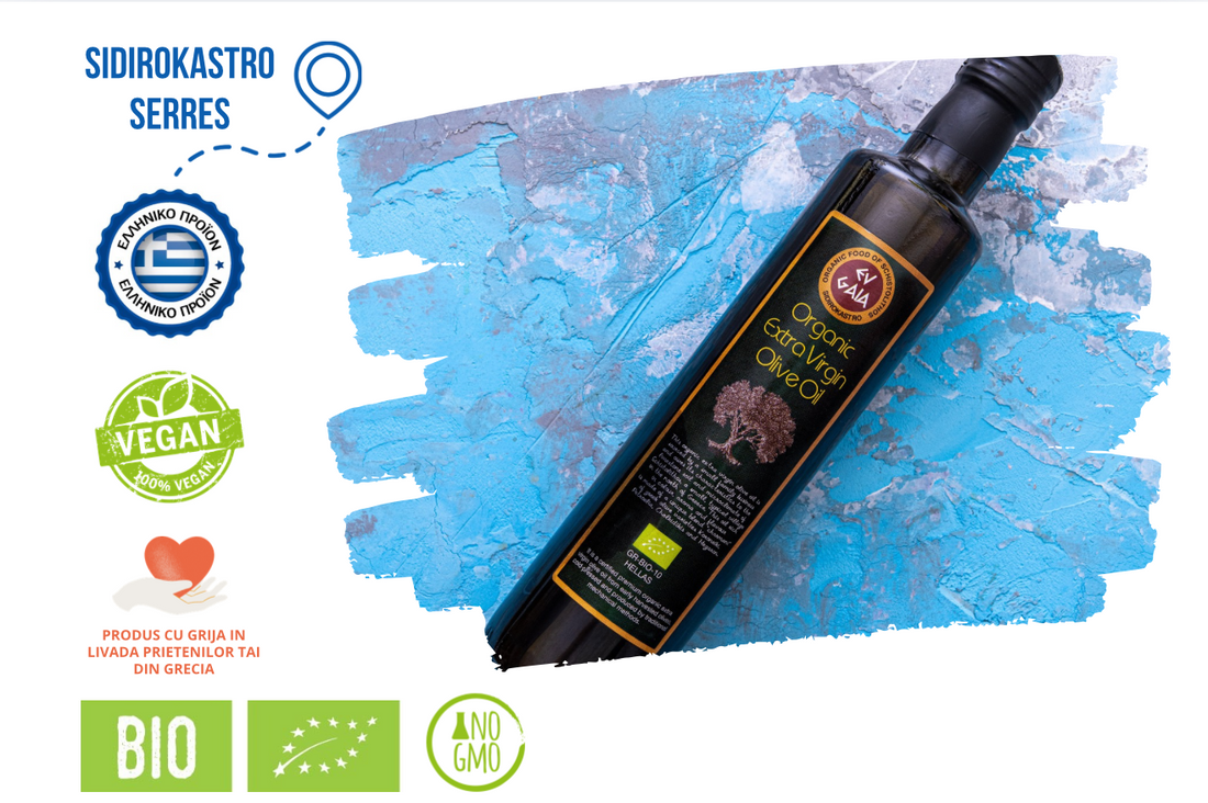 Ulei de măsline extravirgin, BIO, Ev Gaia, 750ml - presat la rece - livada noastră, recolta &